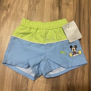 Disney Store Baby Mickey Mouse Swim Trunks Bathing Suit Boy Size 0-3 months NWT